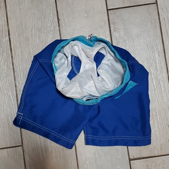 Land's End Boy's L 7 Blue Swim Trunks - Picture 3 of 3
